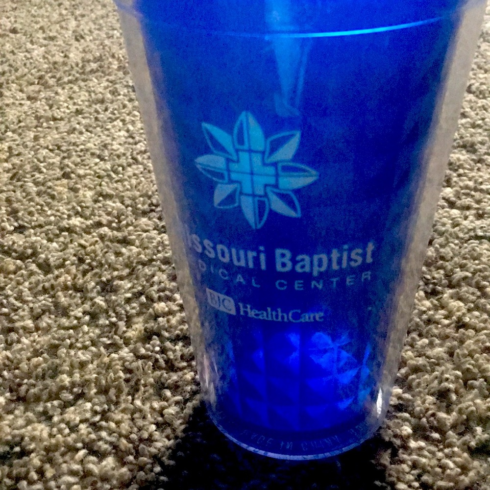 Blue cup